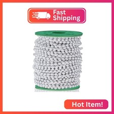 Fbshicung 5mm Faux Pearl Beads Garland Pearl Bead Roll Strand for Wedding Party