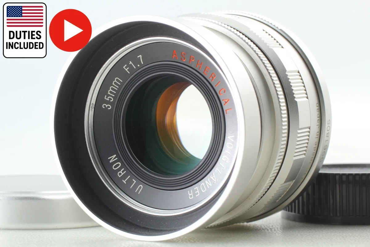Voigtländer Camera Lenses 35mm Focal f/1.7 Maximum Aperture for