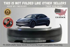 Fit 2024 2025 Tesla Model 3 Front Bumper Complete Assembly FBR-65
