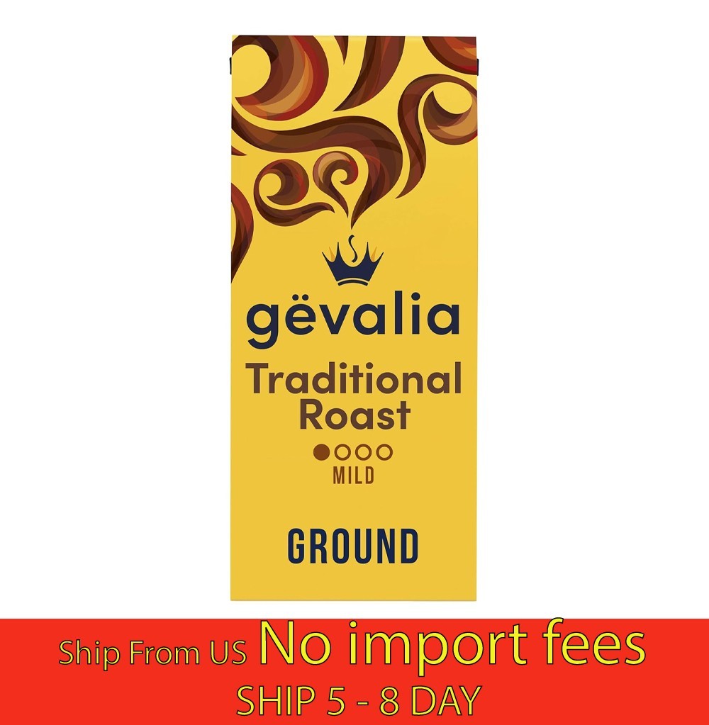 Gevalia Traditional Roast Mild Light Roast Groun...12 oz Bag (Pack of 6) (a19.5)