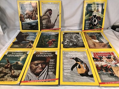 1971 NATIONAL GEOGRAPHIC MAGAZINE ~ FULL YEAR ~ 11/12 ISSUES ~ MARCH MISSING
