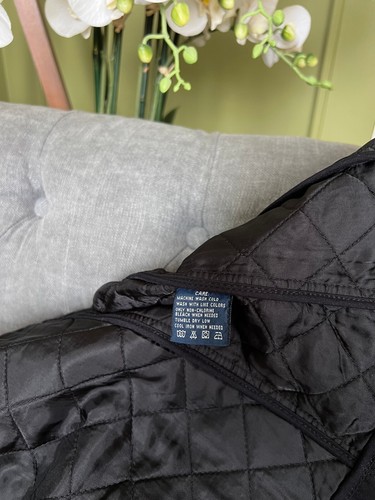 Ralph Lauren giacca donna media M nero cappotto trapuntato outdoor - Foto 9 di 12