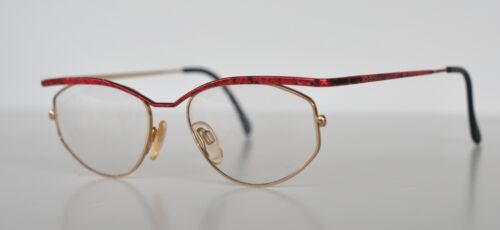 Cazal Vintage Eyeglasses- Ex-Display, Model Point 2- 1108 - Col.408 - Gold & Red - Picture 3 of 3