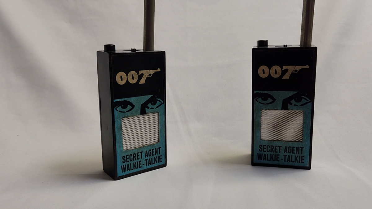 Rare 1965 Working James Bond 007 Walkie Talkies by Gabriel Sean