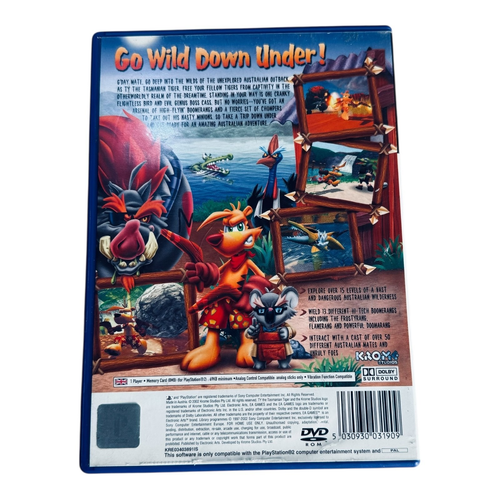 Ty The Tasmanian Tiger PS2 PlayStation 2 Video Game UK Pal Complete - Picture 2 of 3