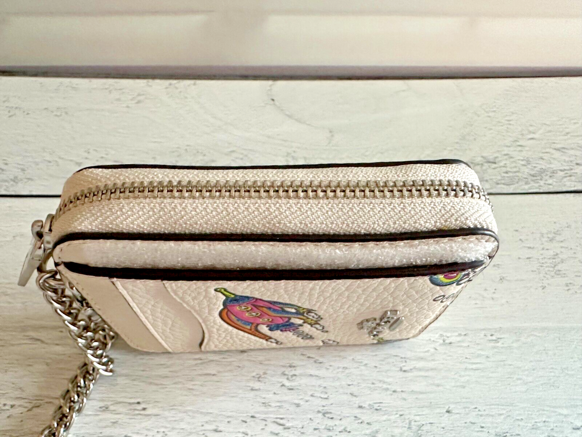 BN Coach Zip Card Case W Chain Wristlet_Floral~Sig~Color BN Coach Zip Card Case W Chain Wristlet_Floral~Sig~Color