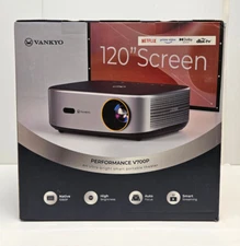 Vankyo Performance V700 Pro Native 1080P Wireless WebOS Single LCD Projector NEW