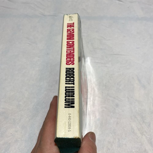 The Gemini Contenders by Robert Ludlum (1st Dell Printing 1977 PB) Blue Edges - Picture 10 of 10