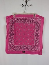Pacific Trail Pink Bandana Paisley Flower Square 100 Cotton Retro 90s Y2K