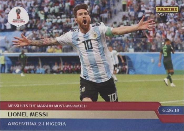 2018 Panini Instant World Cup - Lionel Messi #118 for sale | eBay