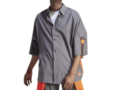 Adidas IC6739 City Escape Premium Shirt Grey/Orange ( L ) | eBay