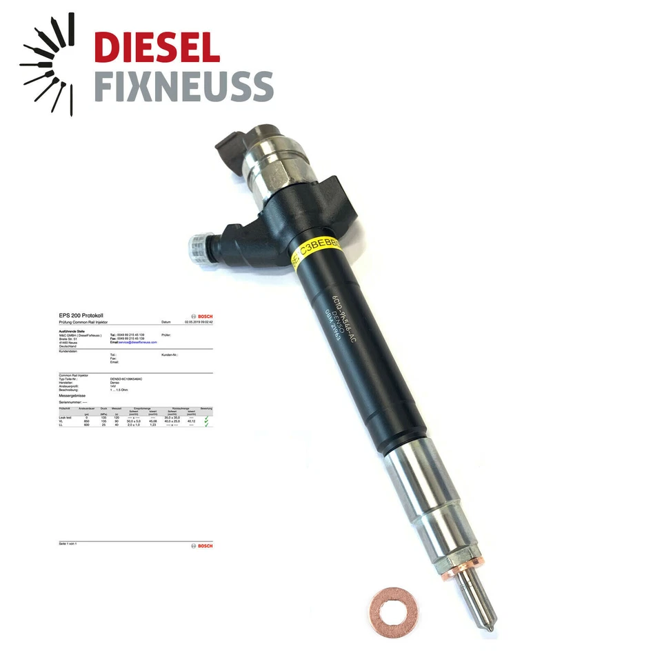 4x Denso Injector FORD TRANSIT CITROEN PEUGEOT 2.2 2.4 6C1Q-9K546-BC 095000-7060 - Bild 2 von 4