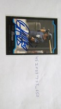 2004 Bowman Dioner Navarro signed baseball card
