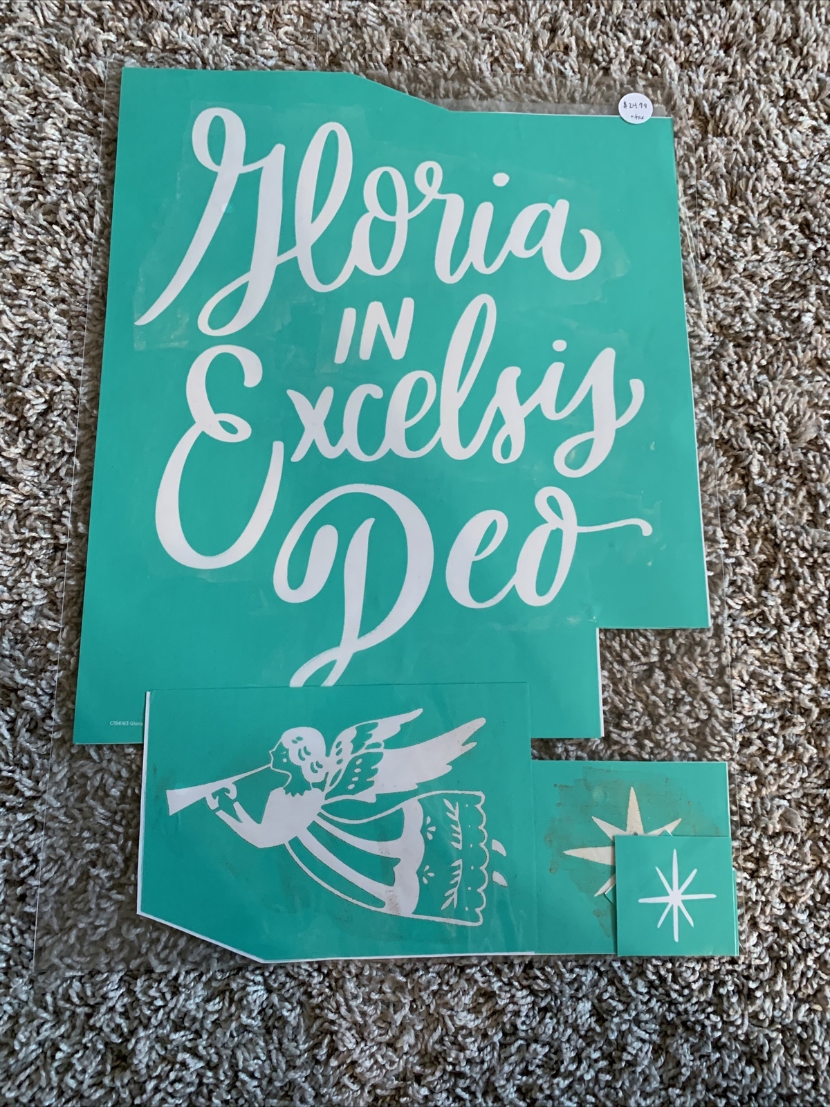 RETIRED CHALK COUTURE Gloria in Excelsis Deo Transfer Size C eBay