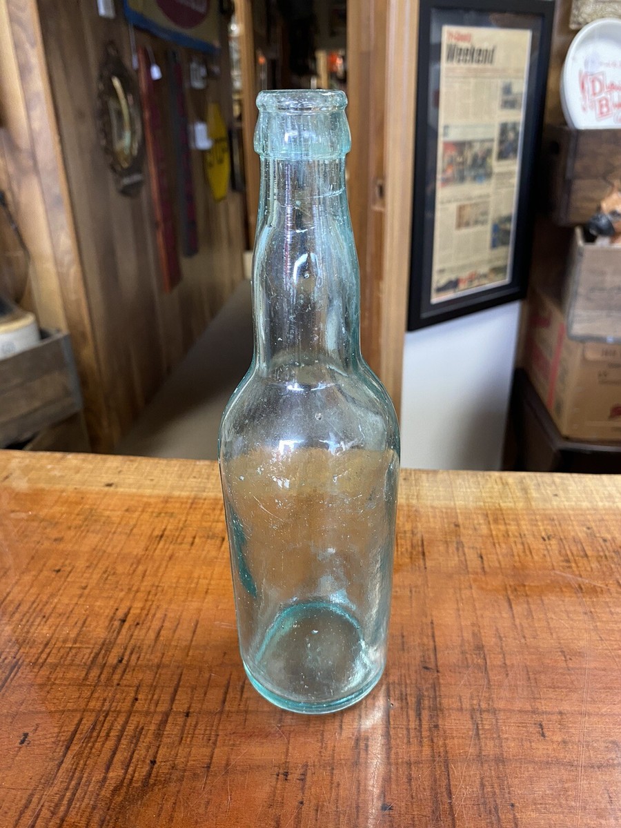 Antique Aqua Glass Bottle (#8 Embossed On Bottom) | eBay