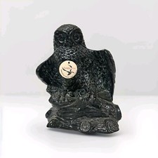 Vintage The Aardik Collection Figurine Perched Owl Made In Canada 1972 Heavy