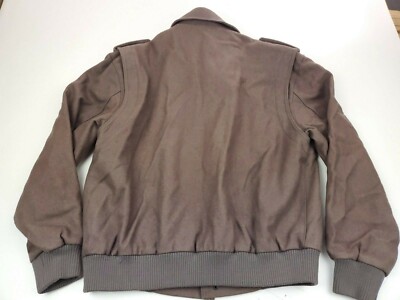 S*様 90s vtg   wool bomber jac Vintage Members Only sz 44 Bomber Jacket Coat Wool 90s Brown | eBay