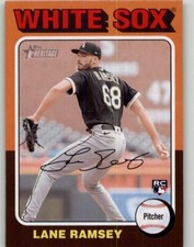 2024 Topps Heritage Lane Ramsey Rookie #353 RC Chicago White Sox