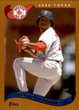 2020 Topps Archives PEDRO MARTINEZ 2002 Style Base Card Red Sox #289