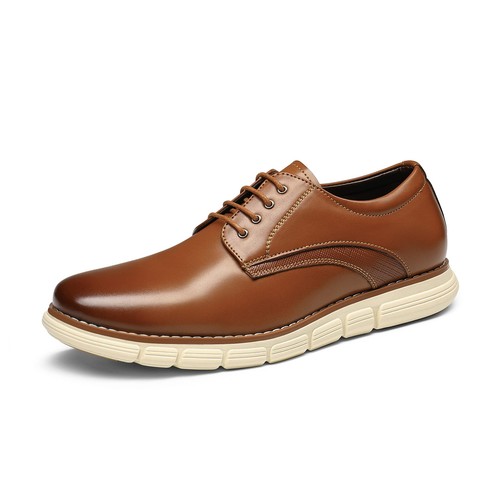 Men’s Oxford Dress Sneakers Casual Round Toe Business Formal Shoes - Picture 3 of 34