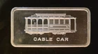 Cable Car Patrick Mint San Fran Rare Vtg Bullion-999 Silver 1 Oz Ounce Art Bar