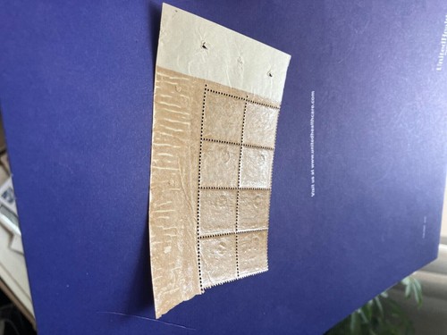 Indo-China Stamp Scott #J39, 10c- MNH Block of 8 Glue lifting on all stamps - Picture 3 of 3