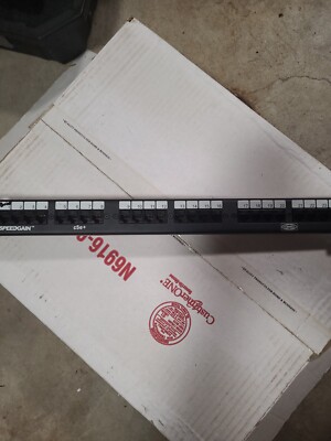 Hubbell Speedgain c5e+ P5E24B19E 24 Port 19 inch