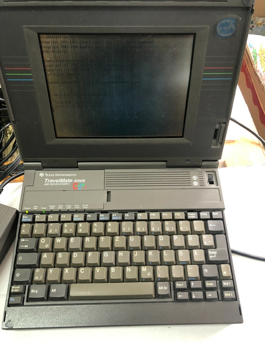 s*5様 Texas Instruments Travelmate 4000ノー Texas Instruments Travelmate 4000E Color 486 WinDX2/40MHZ