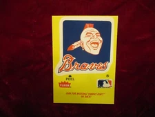 1986 Fleer Baseball Team Stickers  (pick a sticker)
