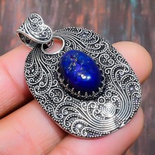 Lapis Lazuli Gemstone Handmade 925 Sterling Silver Jewelry Pendant For Gifts