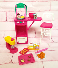 Barbie Sisters Baking Fun Oven Cookies Mixer Incomplete Set With Extras