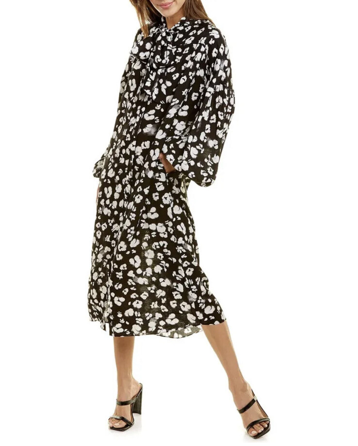 TED BAKER NWT! WILMY LONGLINE BOW SHIRT 