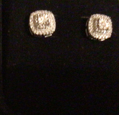 certified diamond stud earrings 1/4ct Sterling silver - 第 8/10 張圖片