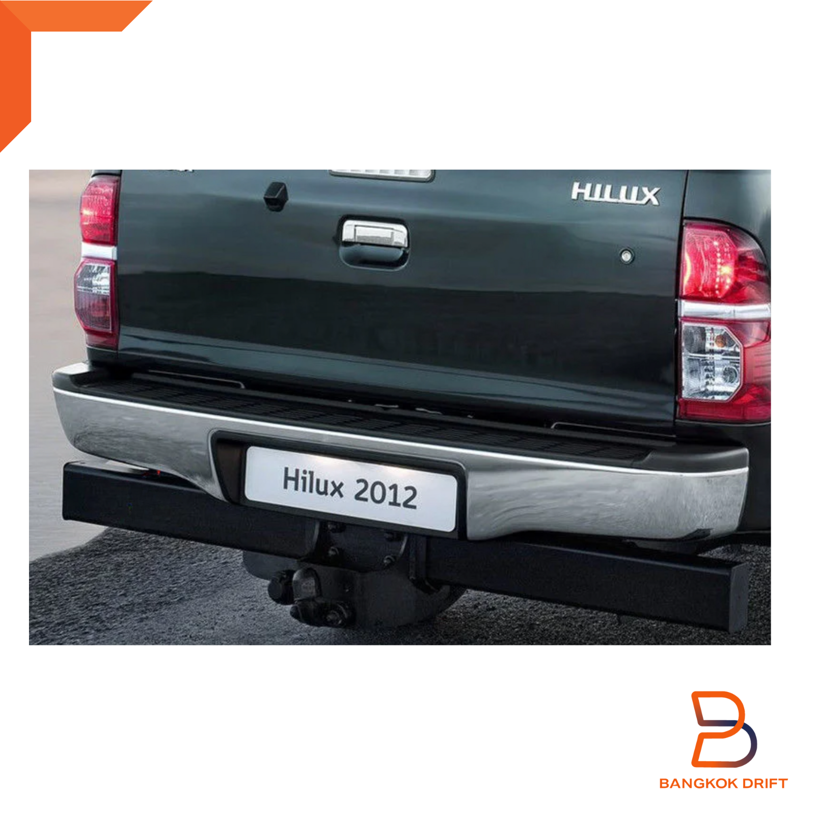 Bumper REAR Step Chrome with Brackets Fits Toyota Hilux 1989 - 2004 main image 0