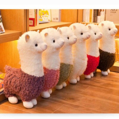 Stuffed Animal Alpaca Peluche Arcoiris Alpaca/Llama Cute Kawaii