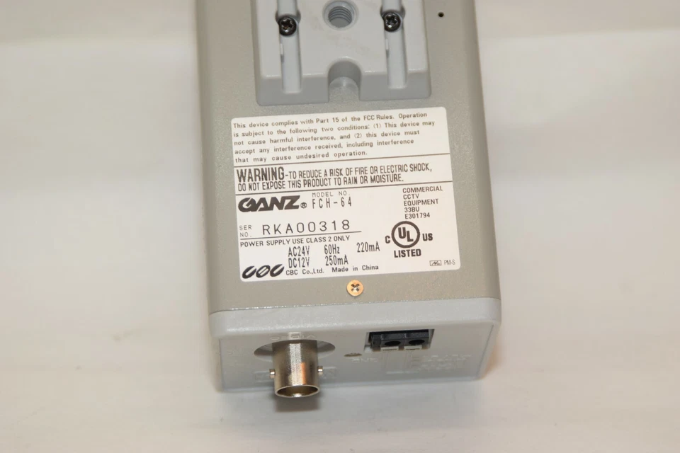 GANZ FCH-64 FCH64 Security Camera CCTV - Image 4 of 4