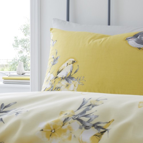 BIRDS & FLOWER DUVET COVER SET QUILT REVERSIBLE BEDDING & PILLOW CASE ALL SIZE - Picture 22 of 99