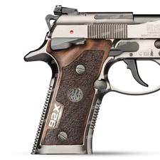 Beretta 92X Performance Turkish Walnut Wood Gun Grips NEW SET Nice Metal Logo