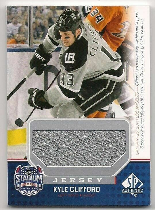 Kyle Clifford 14-15 UD SP Game Used Edition Stadium Series Game Used Jersey