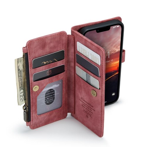 For iPhone 15 14 13 12 11 Pro Max XS XR 8 7 6 Magnetic Leather Cover Wallet Case - Picture 39 of 59