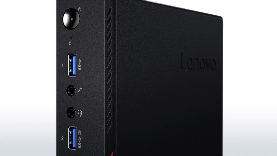 NEW Lenovo M600 Intel Quad Core 2.6GHz 128GB SSD Win10 Pro Tiny Desktop Home PC - Image 3 of 4