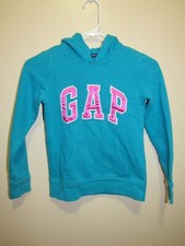 Girls GapKids Hooded Sweatshirt Blue / Green....Size 8