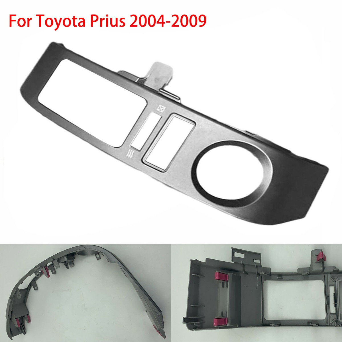 Left+Right Center Inner A/C Dash Air Vent Cover Trim For Toyota For Prius 2004 2009 Abs Silver Air Vent Trim46813 Left+Right Center Inner A/C Dash Air Vent Cover Trim For Toyota For Prius 2004 2009 Abs Silver Air Vent Trim46813