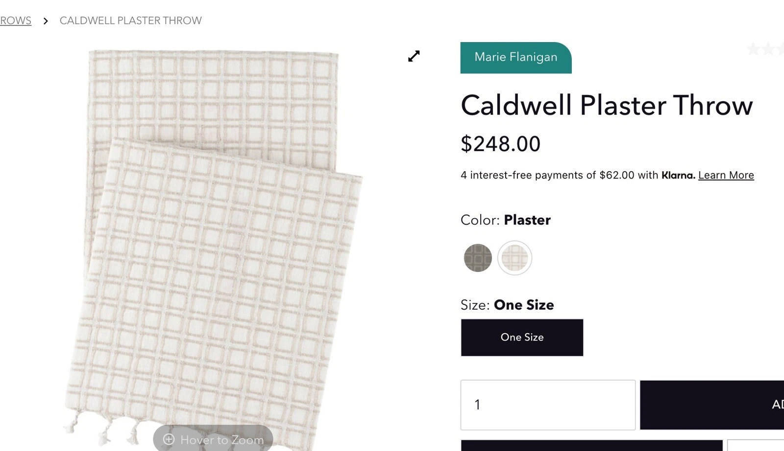 Annie Selke Caldwell Throw - Thumbnail 3
