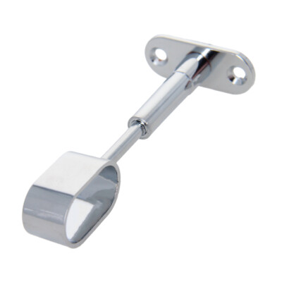 Clothes Closet Rod Pipe Support Flange Holder For Bracket 16mm Rail Adjustable