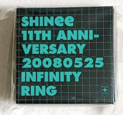 SHINee 11th Anniversary INFINITY RING Silver Size 86 x 86 x 37 mm