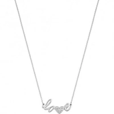 MORELLATO I LOVE Collier Femme Ciondolo Argent SAEU01 Nouveau 45 cm - Photo 1/2