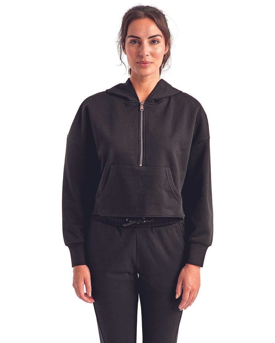TriDri Ladies Alice Half-Zip Hooded Sweatshirt - TD077 | eBay