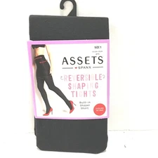 Assets Spanx Shaping Tights Women's Tights Built-in Shaper Short, Reversible