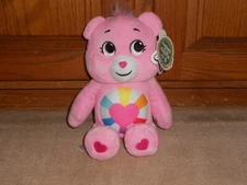 NEW, 2022 CARE BEAR 12" CARING FOR THE EARTH, MADE W/RECYCLEDMATERIALS, HOPEFUL